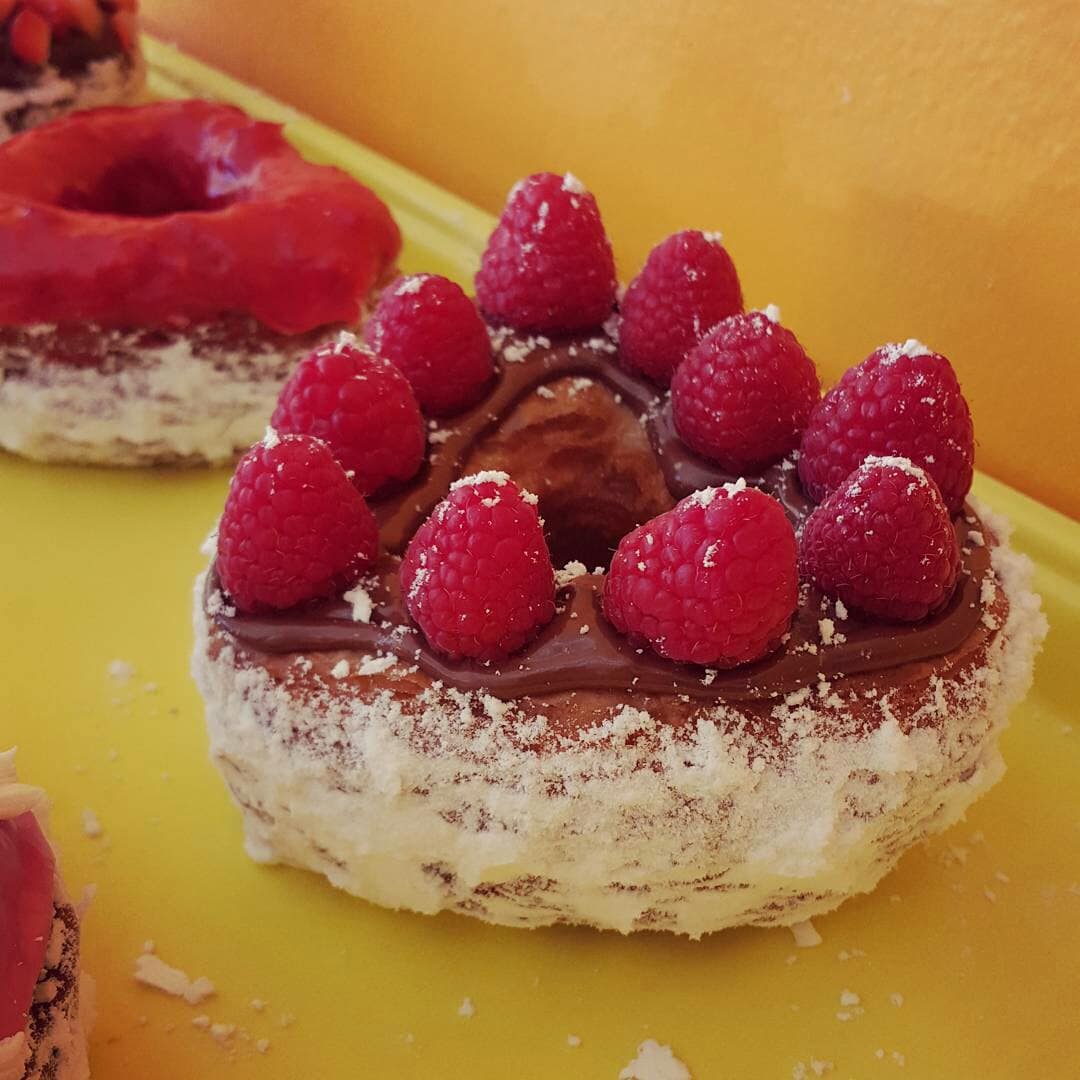 Raspberry Nutella Donut