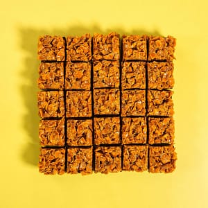 Karamell- och Cornflakesbrownie