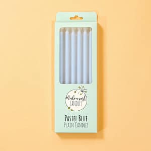 Pastel Blue Candles