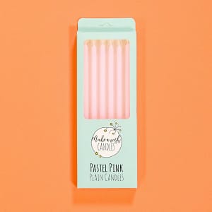Pastel Pink Candles