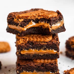 Chocolate Biscoff Brownie